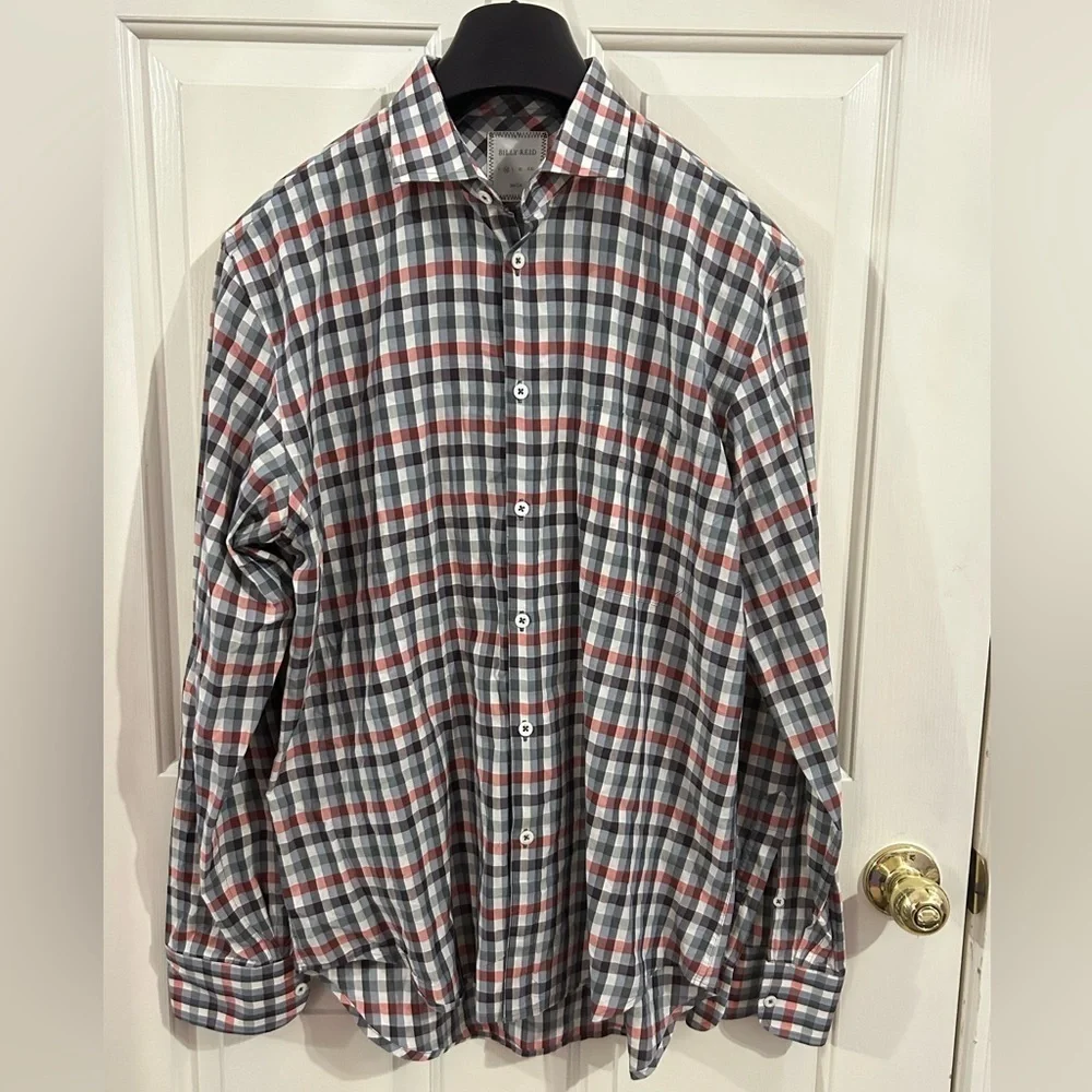Billy Reid Men’s Medium Slim Cut Long Sleeve Button Down Shirt - Picture 1 of 8